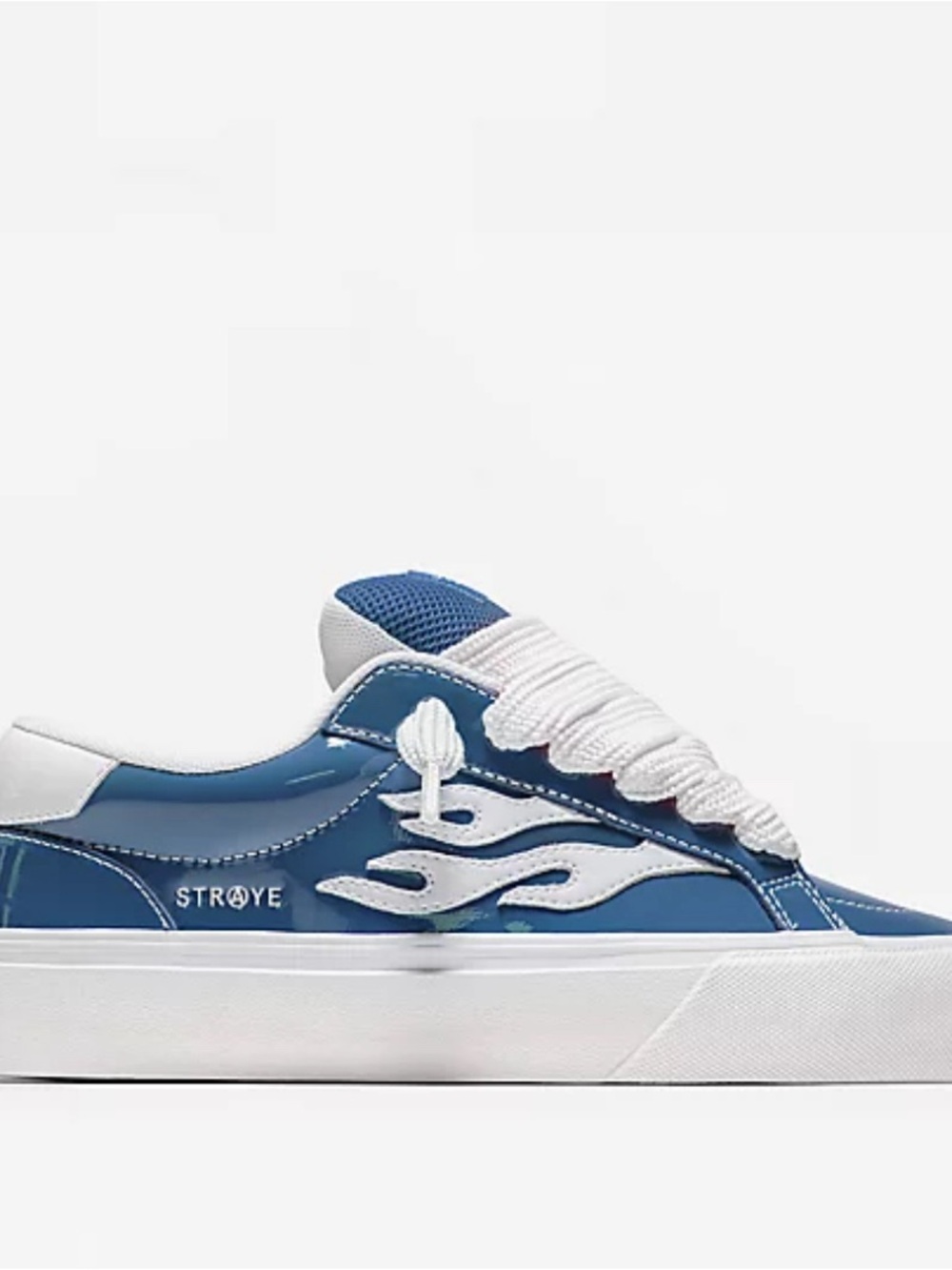 🔥Straye Logan Puff Glossy Blue Skate Shoes Like New